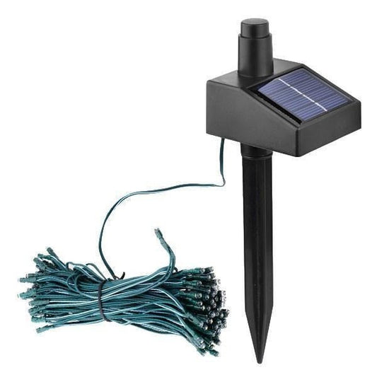 Solar LED String Lights 100 Bulbs with Automatic Dusk Sensor, 17 Meter