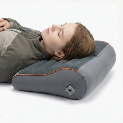 Adjustable Camping Pillow with Dual Valve and Machine Washable Cover
