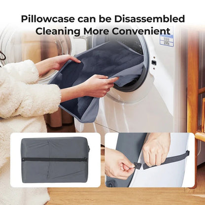 Adjustable Camping Pillow with Dual Valve and Machine Washable Cover