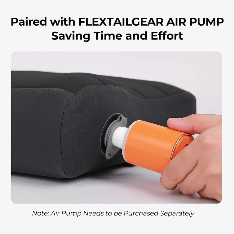 Adjustable Camping Pillow with Dual Valve and Machine Washable Cover