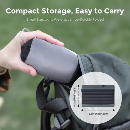 Adjustable Camping Pillow with Dual Valve and Machine Washable Cover