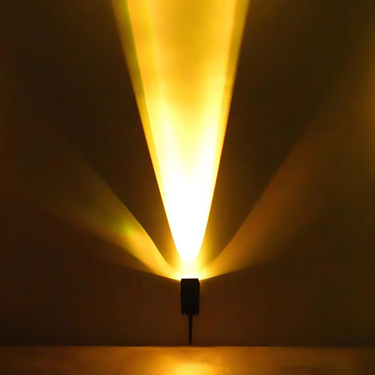 Solar Spot Light with Adjustable Zoom Lens and Color Changing LED, Ground or Wall Mount