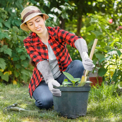 Garden Gloves with Double Stitched Reinforcement and Elastic Wristband