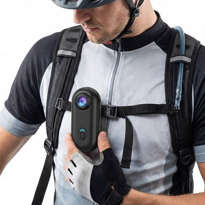 4K Action Camera with Magnetic Mount and 120 Degree Wide Lens for Cycling