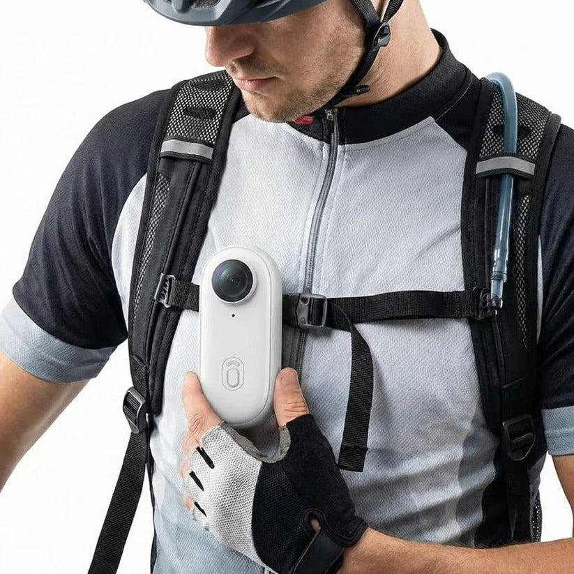 4K Action Camera with Magnetic Mount and 120 Degree Wide Lens for Cycling
