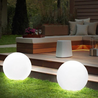 Rechargeable LED Globe Light with 16-Color Remote and IP65 Weather Rating
