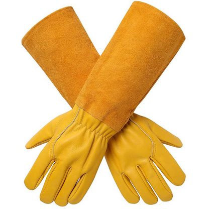 Garden Gloves with Double Stitched Reinforcement and Elastic Wristband