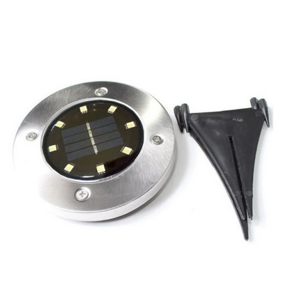 Solar Powered Pathway Lights with Automatic Dusk Sensor and Ground Stake Installation