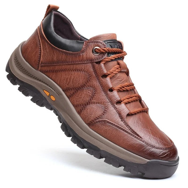 Ergonomic Shoes with Arch Support and Breathable Lining for Men, Cowhide Upper