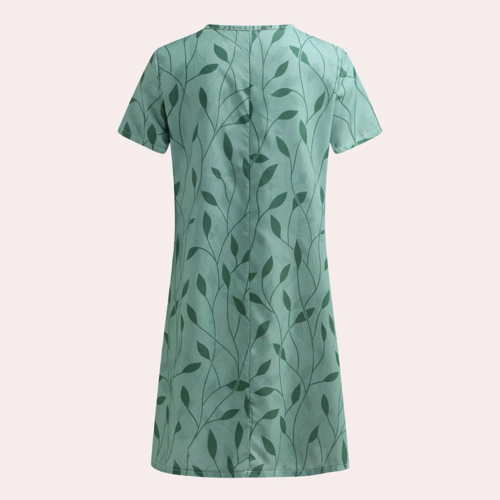 Women's Machine Washable Dress with Breathable Fabric for Casual Events