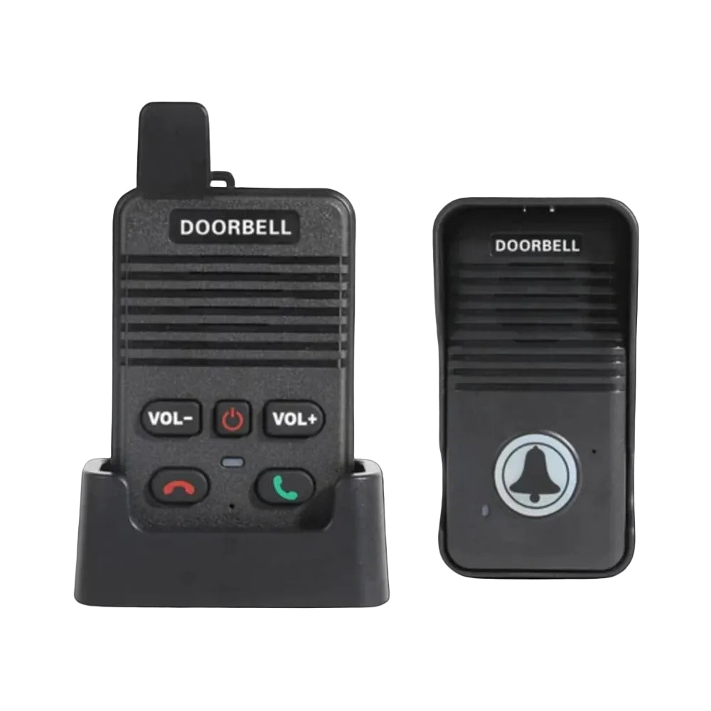 Wireless Intercom Doorbell with 1000ft Range and Weather Resistant Outdoor Unit