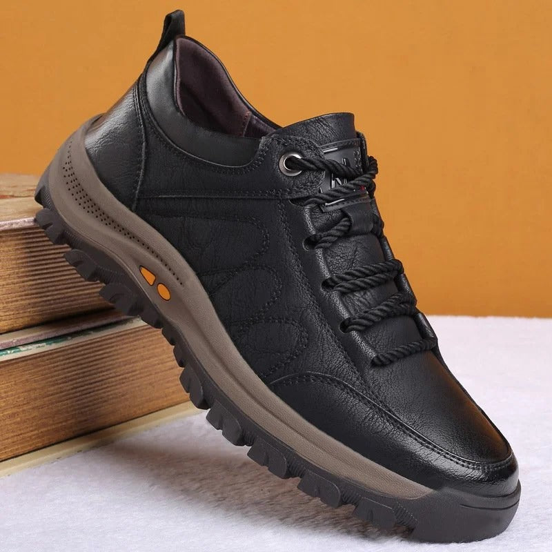 Ergonomic Shoes with Arch Support and Breathable Lining for Men, Cowhide Upper