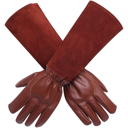 Garden Gloves with Double Stitched Reinforcement and Elastic Wristband