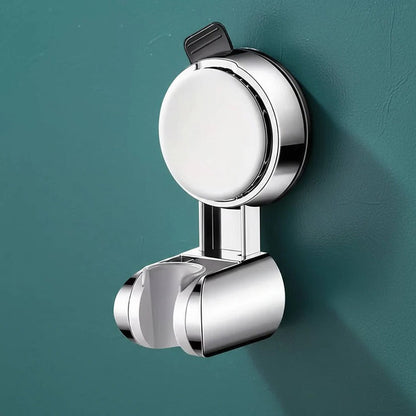 Suction Cup Shower Head Holder with 360 Degree Rotation and Adjustable Height