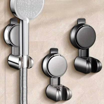 Suction Cup Shower Head Holder with 360 Degree Rotation and Adjustable Height