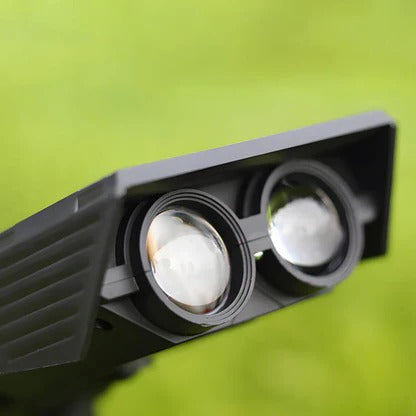 Solar Spotlight with Adjustable Zoom Lens and RGB Color Modes