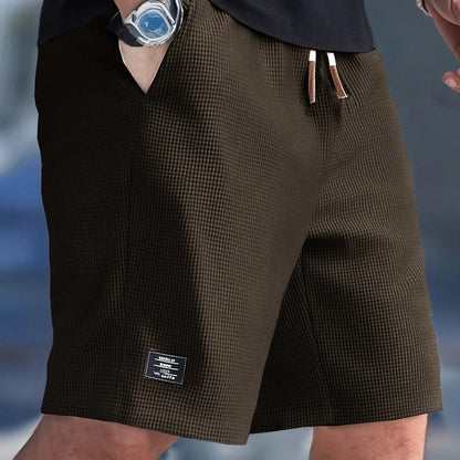 Men's Regular Fit Shorts with Adjustable Drawstring and Side Pockets, 9 Colors
