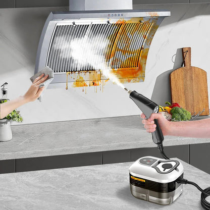 2500W Steam Cleaner with 5 Brush Heads and Adjustable Steam Flow