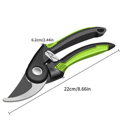 Pruning Shears with Adjustable Jaw and Automatic Spring Opening, 1.4in Cut Capacity