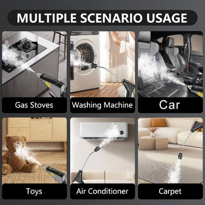 2500W Steam Cleaner with 5 Brush Heads and Adjustable Steam Flow
