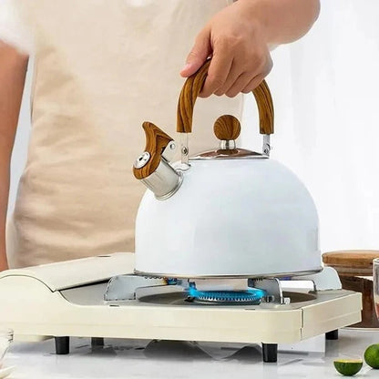 Stovetop Tea Kettle with Whistle Alert and Insulated Grip Handle