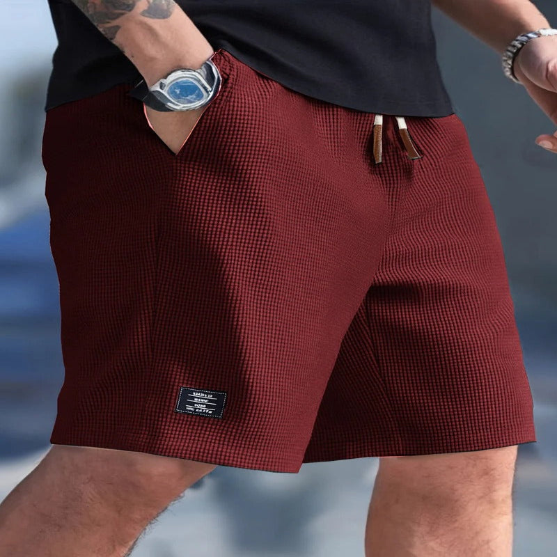 Men's Regular Fit Shorts with Adjustable Drawstring and Side Pockets, 9 Colors