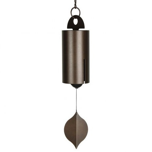 Wind Activated Bell with Dual Chamber Sound System and Ash Wood Clapper