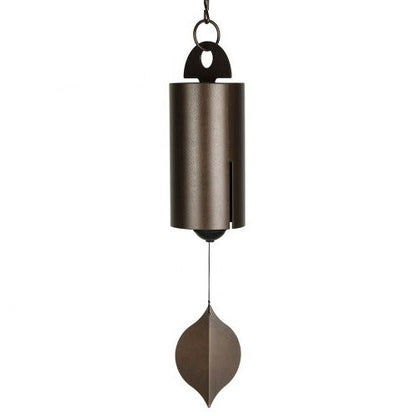Wind Activated Bell with Dual Chamber Sound System and Ash Wood Clapper