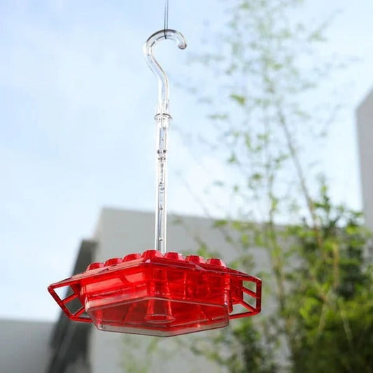 Hummingbird Feeder with Ant Moat and Four Feeding Ports, 24oz Capacity