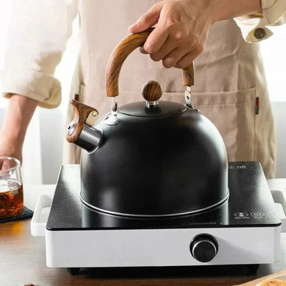 Stovetop Tea Kettle with Whistle Alert and Insulated Grip Handle
