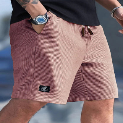 Men's Regular Fit Shorts with Adjustable Drawstring and Side Pockets, 9 Colors