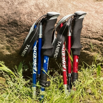 Telescoping Hiking Pole with Ergonomic Handle and Adjustable Length