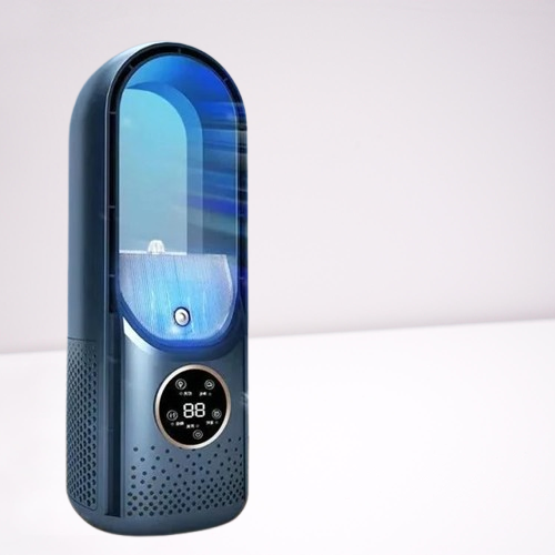 Portable Air Cooler with Bladeless Design and Six Speed Control for Small Spaces