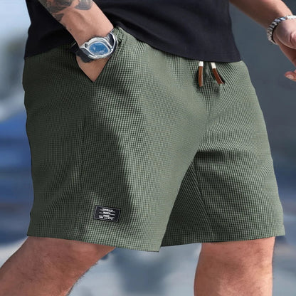 Men's Regular Fit Shorts with Adjustable Drawstring and Side Pockets, 9 Colors