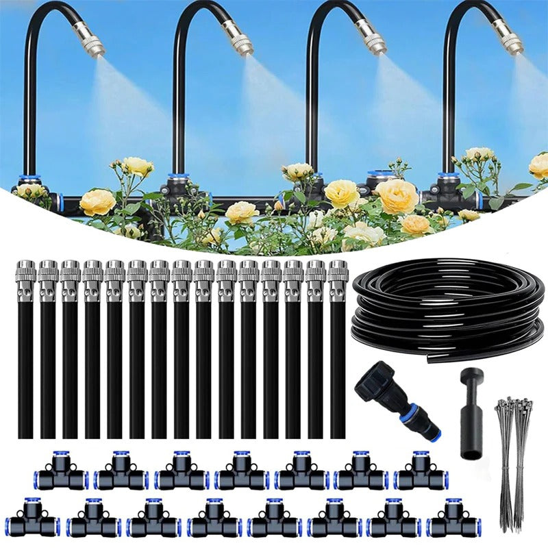 Adjustable Irrigation Kit with 360 Degree Rotating Nozzles and Copper Construction