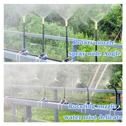 Adjustable Irrigation Kit with 360 Degree Rotating Nozzles and Copper Construction