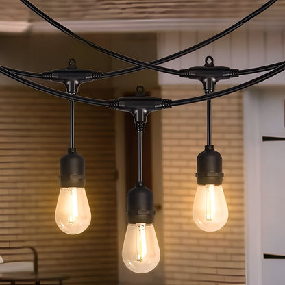 LED String Lights with E27 Sockets and Fairy Ball Design for Outdoor Patios