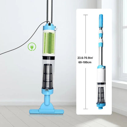 Cordless Pool Cleaner with Telescoping Pole and Three Interchangeable Brush Heads