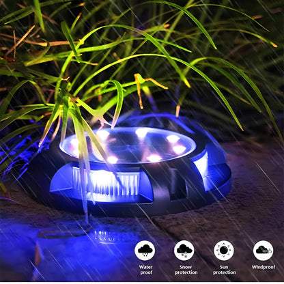 Solar LED Ground Light with Multicolor Bulbs and Automatic Sensor