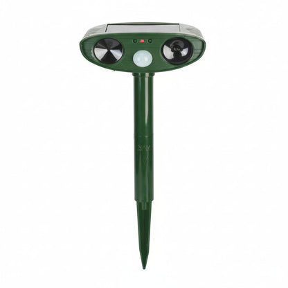Ultrasonic Animal Deterrent with Solar Power and Motion Sensor, 30ft Range