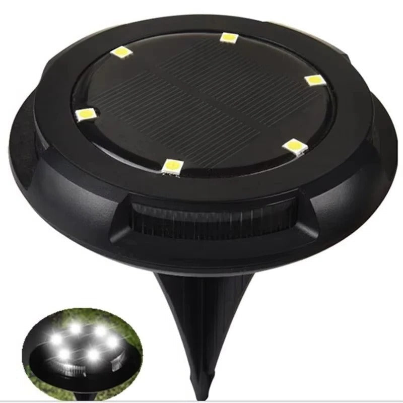 Solar LED Ground Light with Multicolor Bulbs and Automatic Sensor