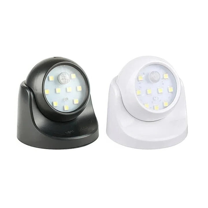 Battery Powered Motion Detector Light with 360 Degree Rotating Head