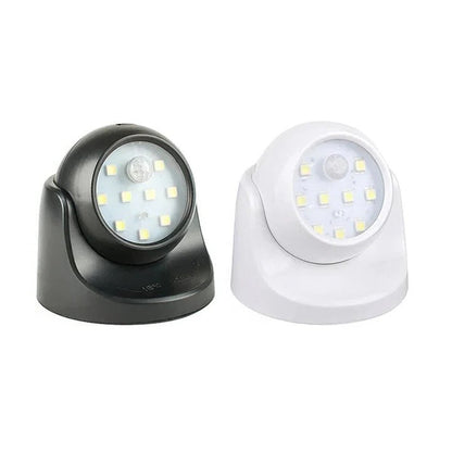 Battery Powered Motion Detector Light with 360 Degree Rotating Head