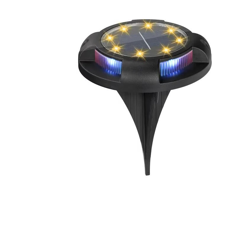 Solar LED Ground Light with Multicolor Bulbs and Automatic Sensor
