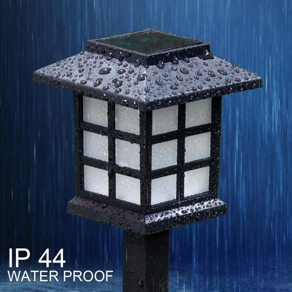 Solar Pathway Lights Set of 12 with Warm White LED and 8-Hour Runtime