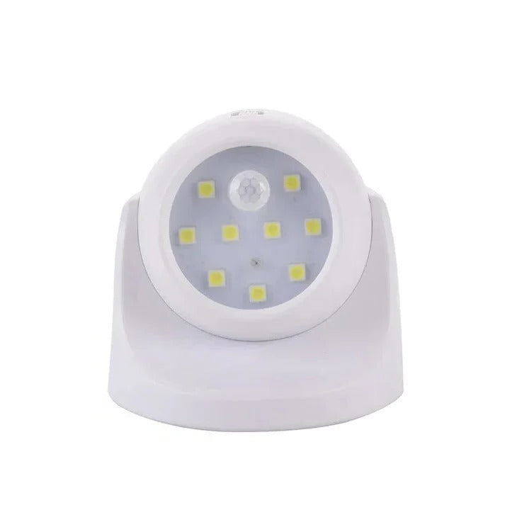 Battery Powered Motion Detector Light with 360 Degree Rotating Head