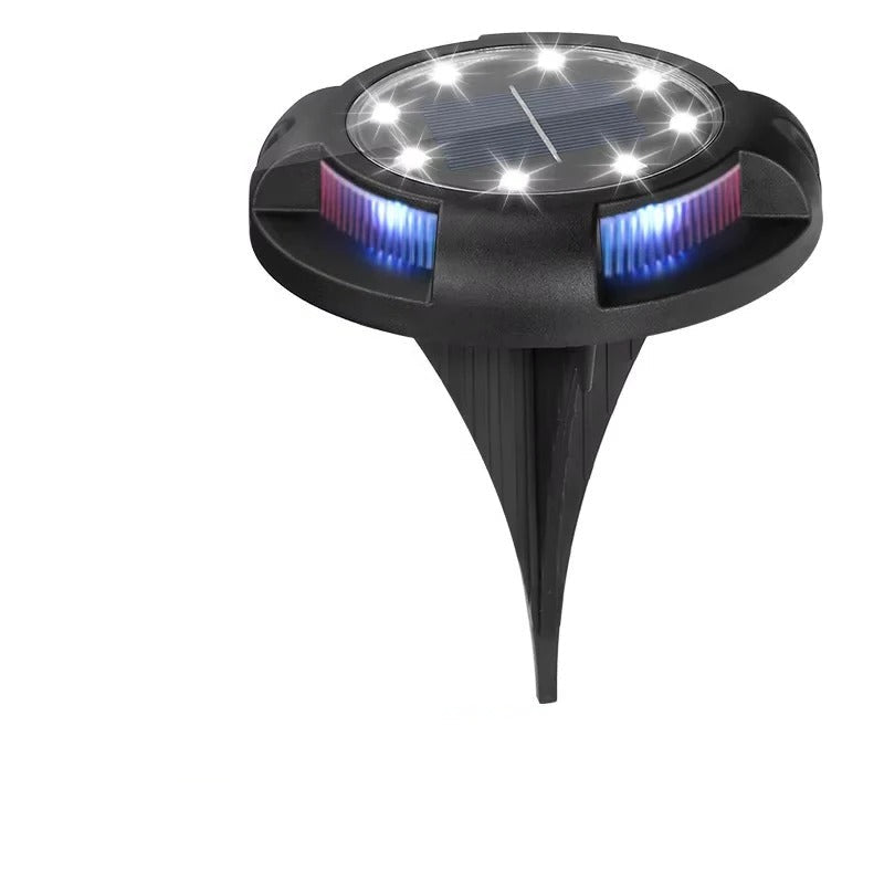 Solar LED Ground Light with Multicolor Bulbs and Automatic Sensor