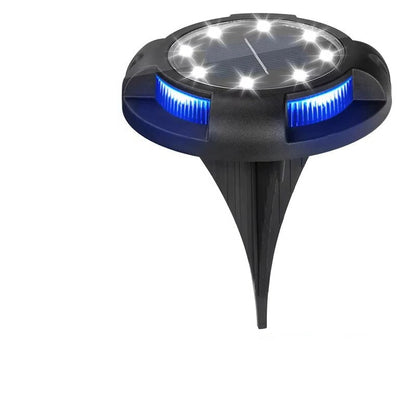 Solar LED Ground Light with Multicolor Bulbs and Automatic Sensor