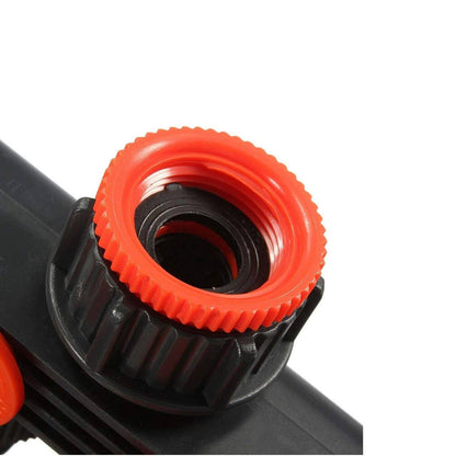 Four Way Garden Hose Splitter with Individual Valve Control and Quick Connect