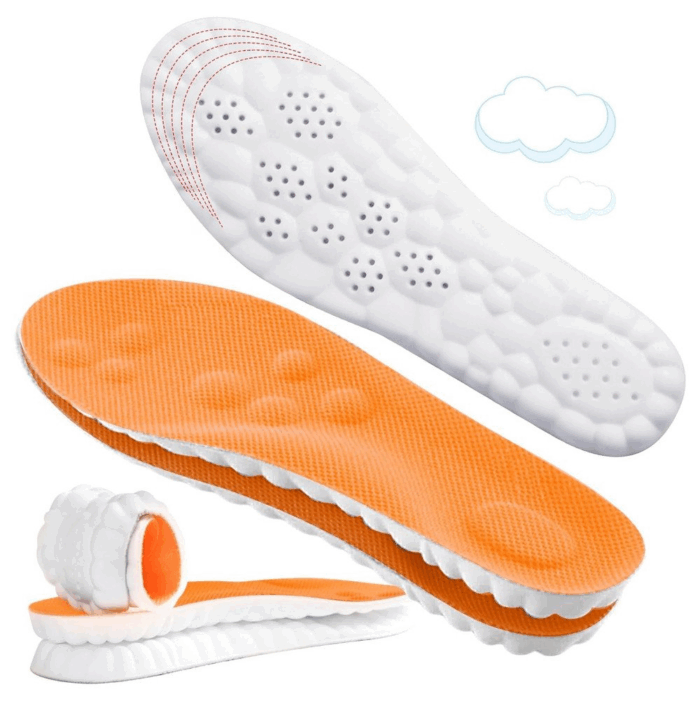 Cushioned 4D Cloud Foam Insoles, Set of 2 Pairs